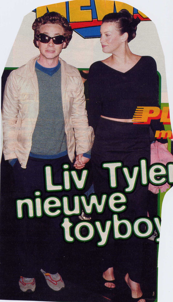 with fiance Royston Langdon