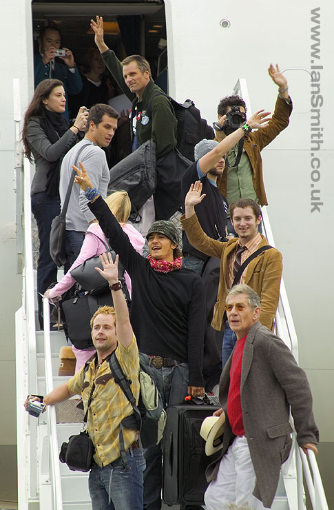 with LOTR cast, Photo by Ian Smith