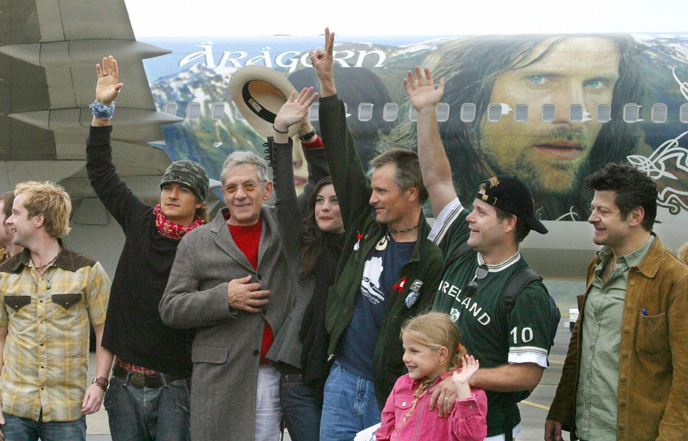 with LOTR cast