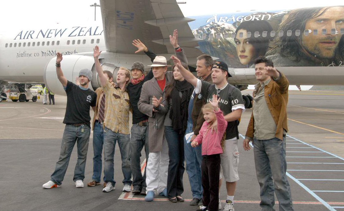 with LOTR cast