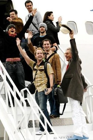 with LOTR cast