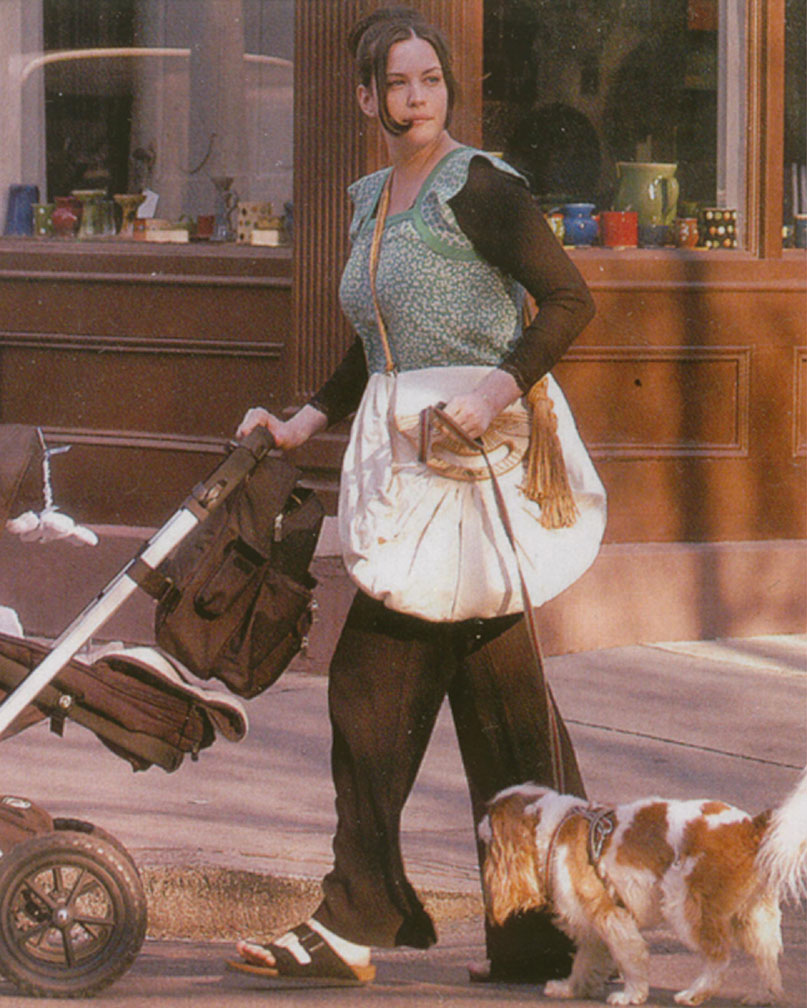 Hippo hanging out from the stroller is a present from the LovelyLivTyler.com community!
