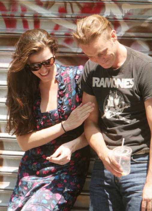 with brother-in-law Antony Langdon