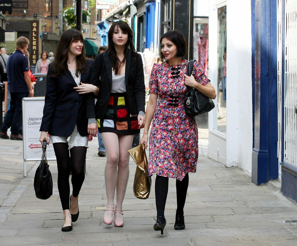 with Pearl and Daisy Lowe