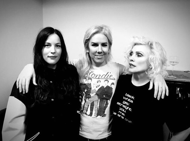 with Miss Guy and Debbie Harry