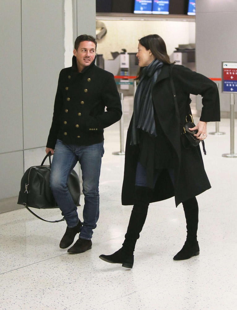 with fiance David Gardner