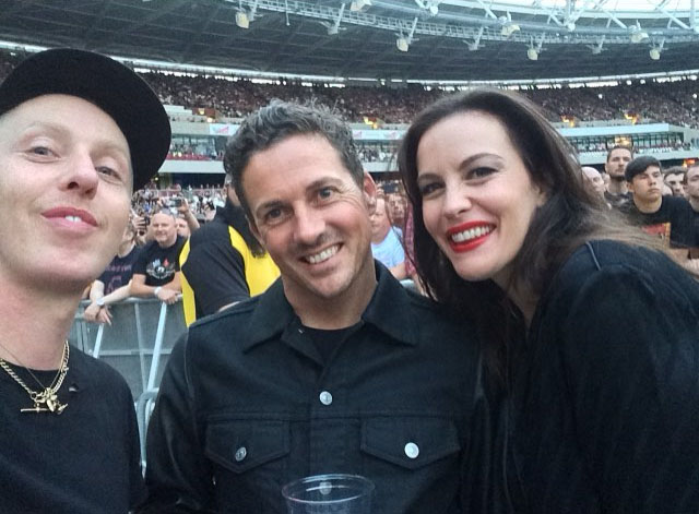 with James Brown and fiance David Gardner, from James Brown's Instagram