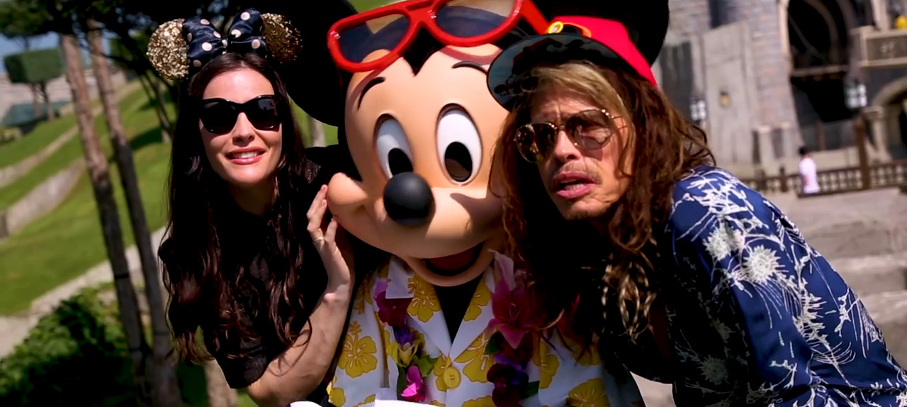 with dad - Steven Tyler .. and Mickey Mouse