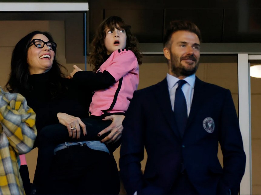 with Lula and David Beckham