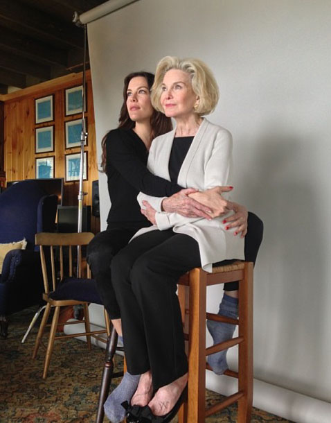 with grandmother Dorothea Johnson