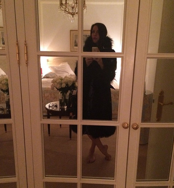 "Sweet dreams paris ... Thank you #miumiu !!!!!!!"