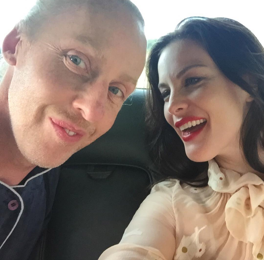 "happy birthday to my dear friend jimmy b!!!!!! @jamesbrownhair. The best friend, the best hairdresser, the second best James brown!!!!"