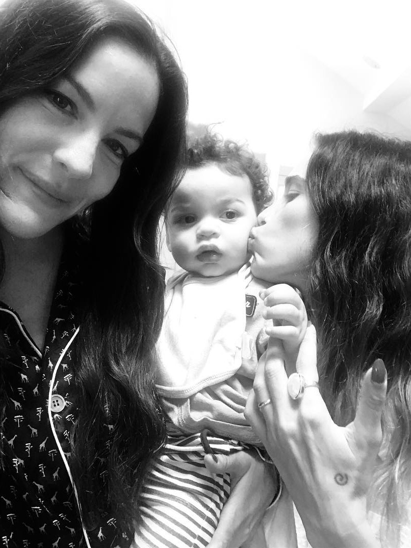 "Our little Axton @miatyler @chelsannat"