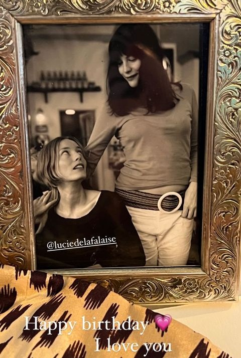 with Lucie de la Falaise