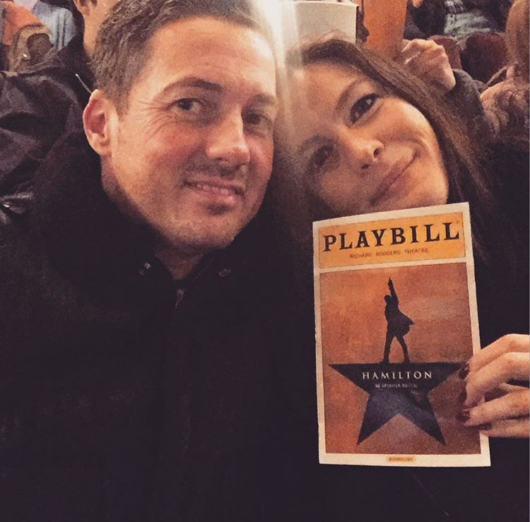 "Me and my Valentine.....watching "Hamilton" - from David Gardner Instagram