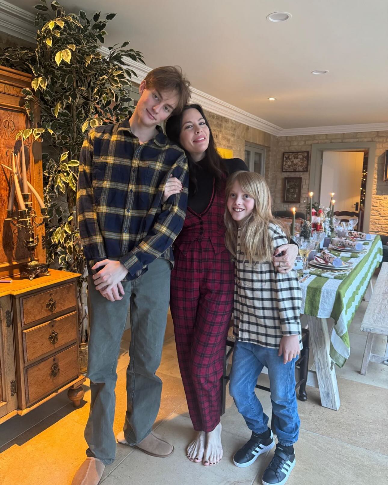 Christmas 2024, with Milo and Sailor, from David Gardner's Instagram