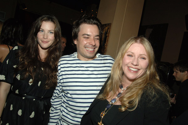with Jimmy Fallon and mom Bebe Buell