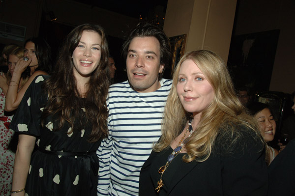 with Jimmy Fallon and mom Bebe Buell