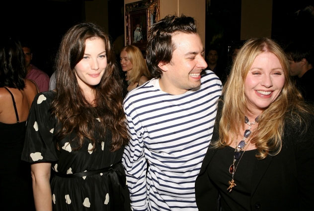 with Jimmy Fallon and mom Bebe Buell
