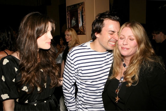 with Jimmy Fallon and mom Bebe Buell