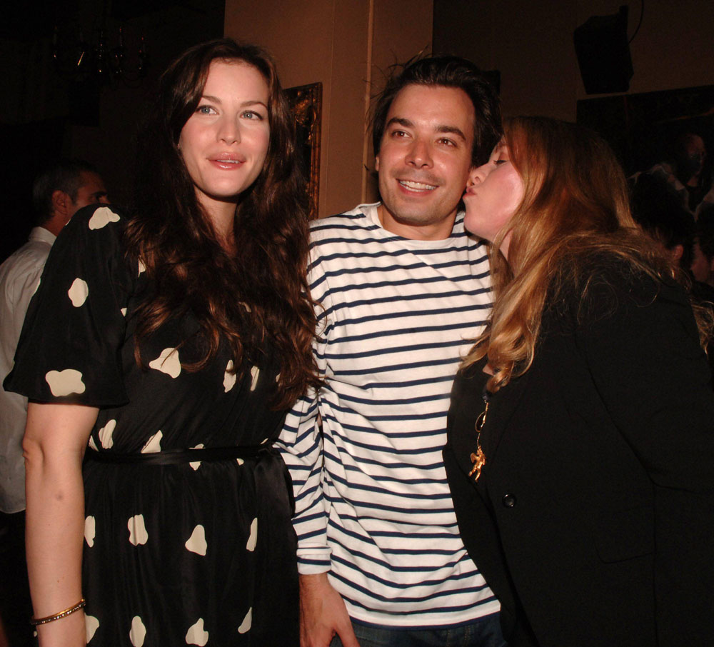 with Jimmy Fallon and mom Bebe Buell