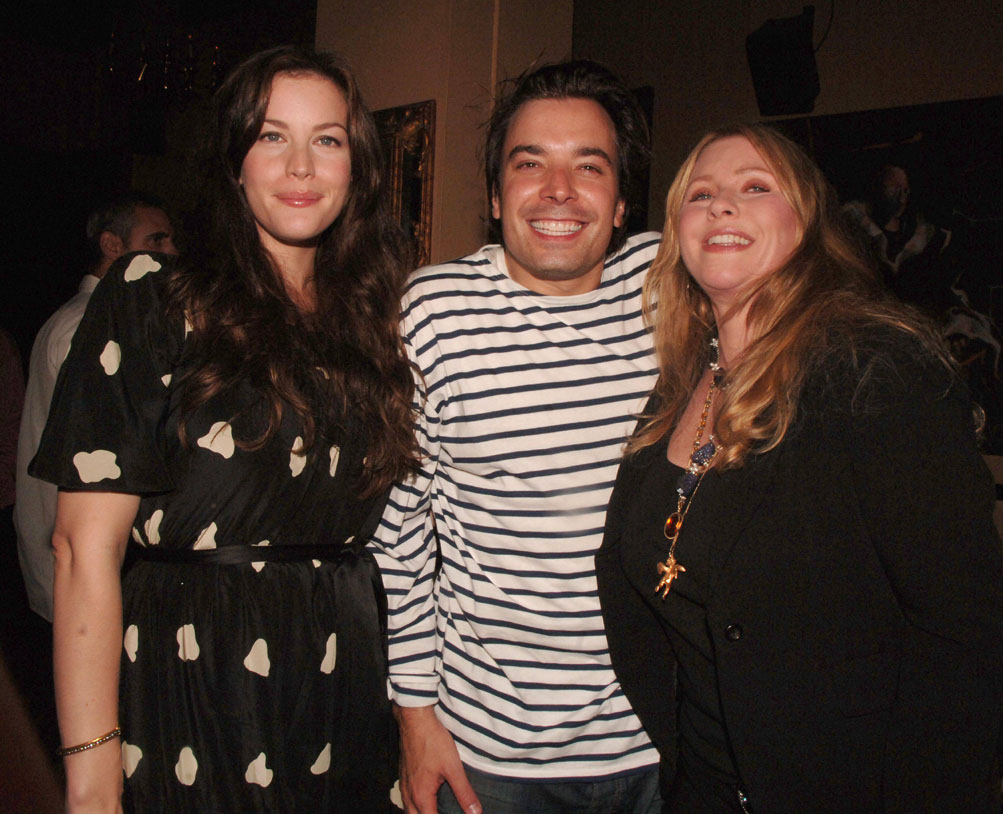 with Jimmy Fallon and mom Bebe Buell