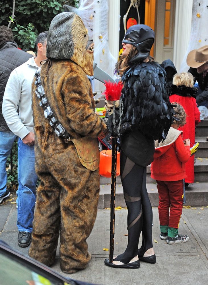 with Chewbacca aka Rene Lopez and his son