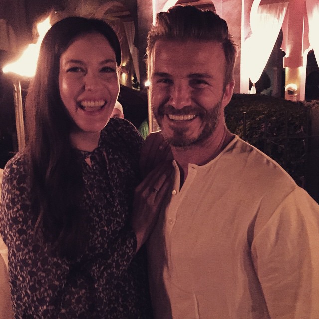 with David Beckham