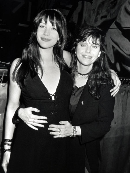 with mom Bebe Buell