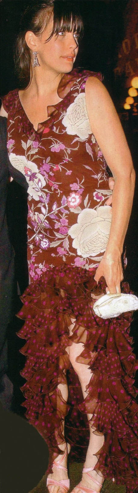 Liv in her wedding reception, New York, April 25th 2003