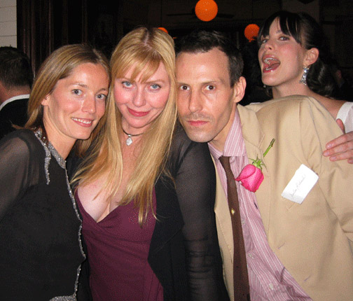 with Lucie De La Falaise, mom Bebe Buell and Marlon Richards