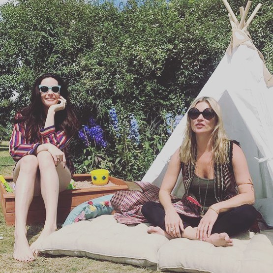 with Kate Moss, from James Brown's Instagram