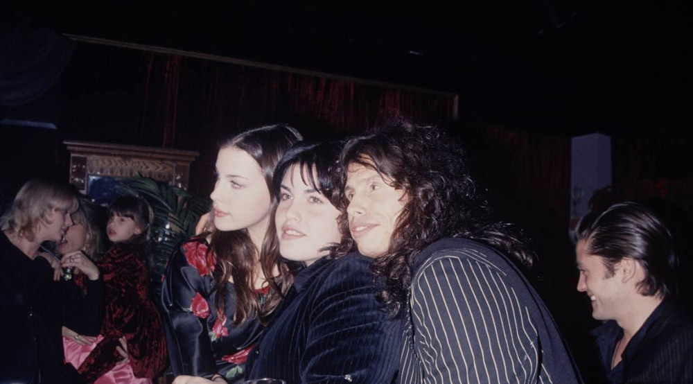 with sister Mia and dad Steven