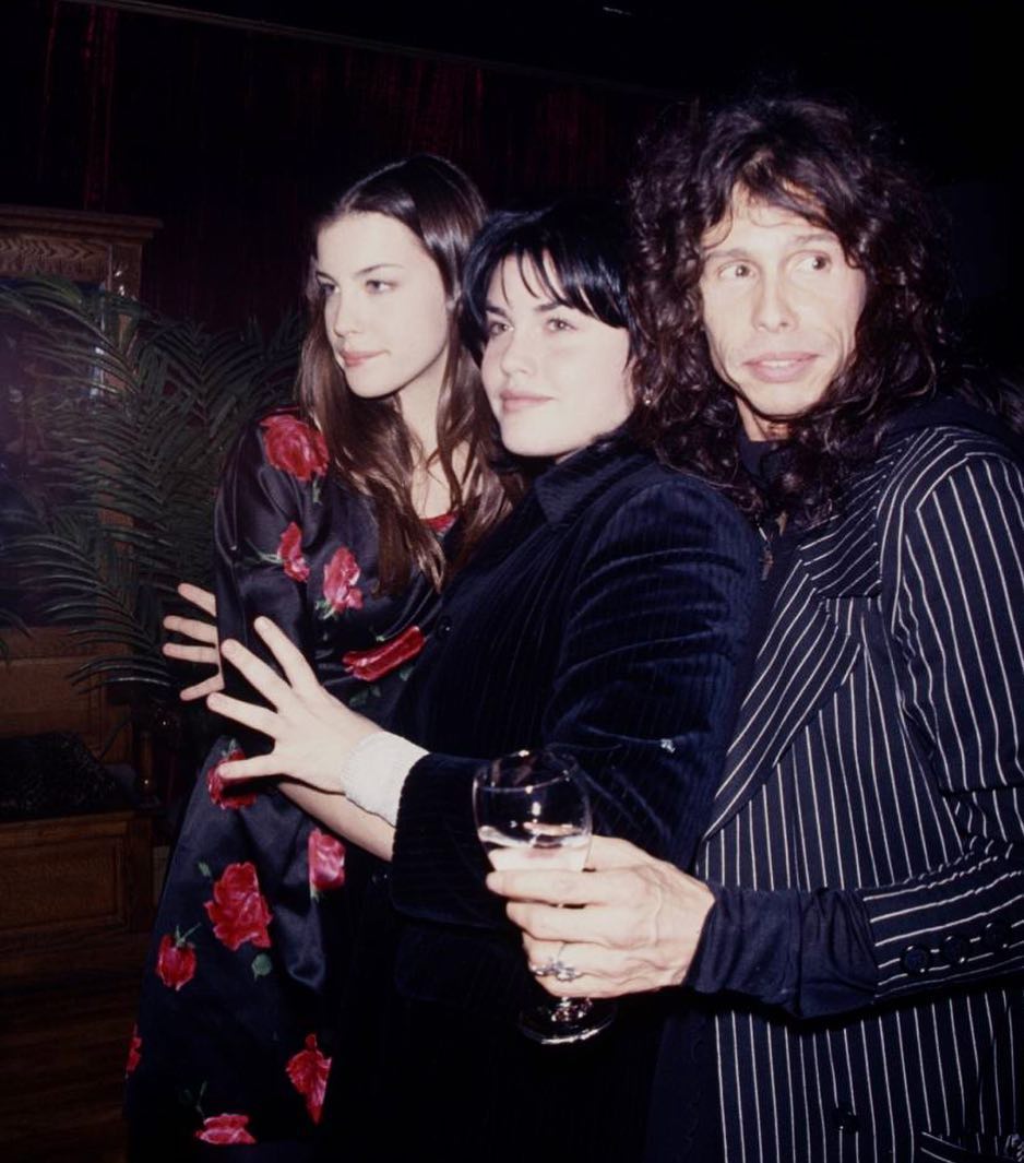 with sister Mia and dad Steven Tyler