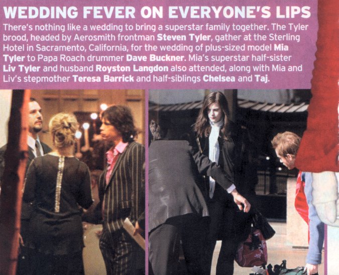 Liv and Family arriving to Sacramento, for Mia Tyler's wedding reception, February 7th 2004