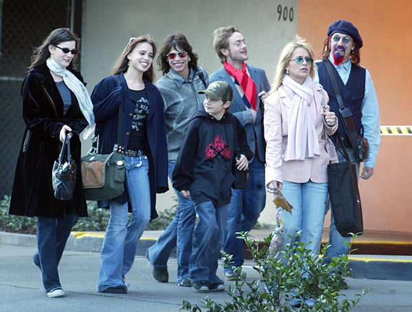 Liv and Family arriving to Sacramento, for Mia Tyler's wedding reception, February 7th 2004