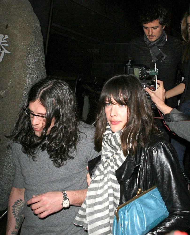 with Nathan Followill and Orlando Bloom