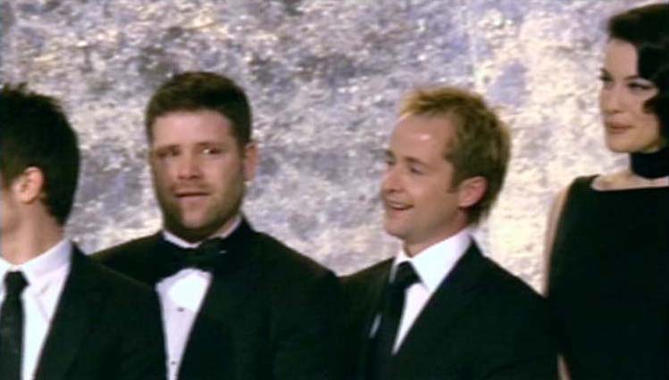 with Sean Astin and Billy Boyd - at oscars 2004