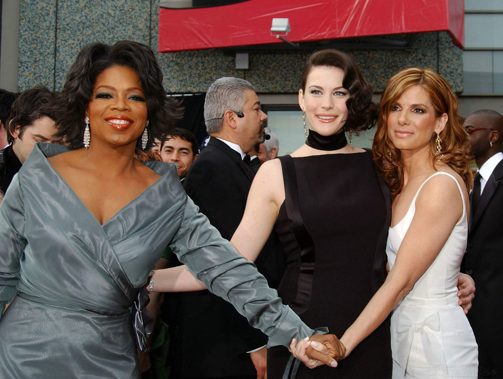 with Oprah Winfrey and Sandra Bullock - at the Oscars 2004