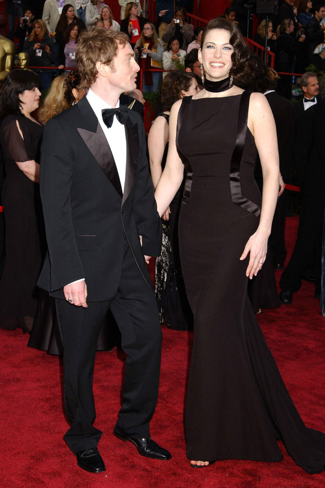 with husband Royston Langdon - at Oscars 2004