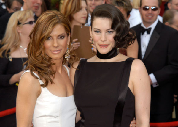 with Sandra Bullock - at Oscars 2004