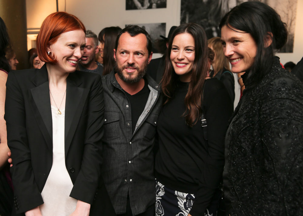 with Karen Elson, Alexandre de Betak and Tabitha