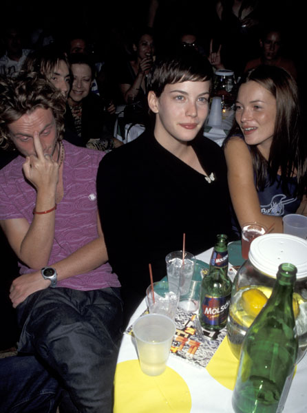 with boyfriend Royston Langdon and Kate Moss