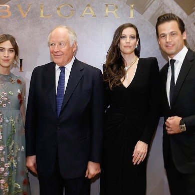 with Alexa Chung, Nicola Bulgari and Daniel Paltridge