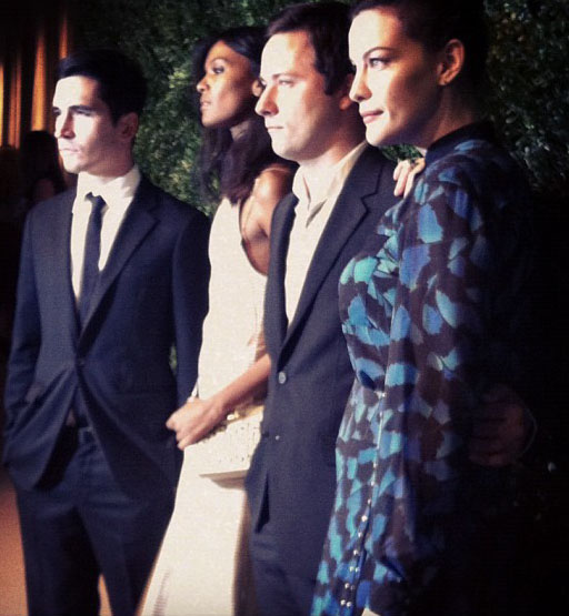 with Lazaro Hernandez, Liya Kebede and Jack McCollough
