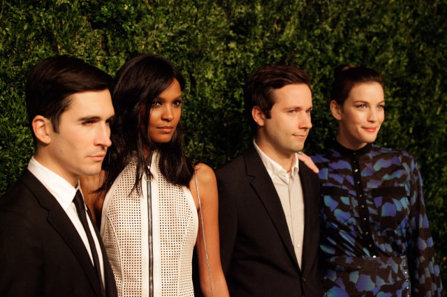 with Lazaro Hernandez, Liya Kebede and Jack McCollough