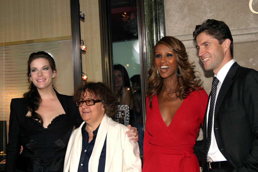 with Ingrid Sischy, Iman and Frederic de Narp