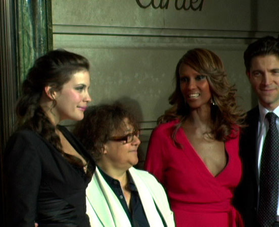 with Ingrid Sischy, Iman and Frederic de Narp