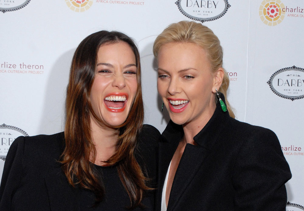 with Charlize Theron