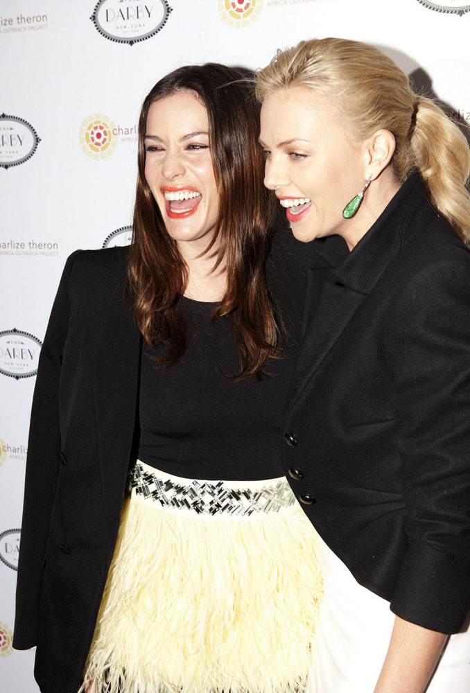 with Charlize Theron